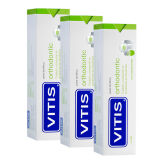 VITIS Orthodontic HAPPYSET 3 x 100ml - zestaw 3 past do zębów dla osób noszących aparat ortodontyczny