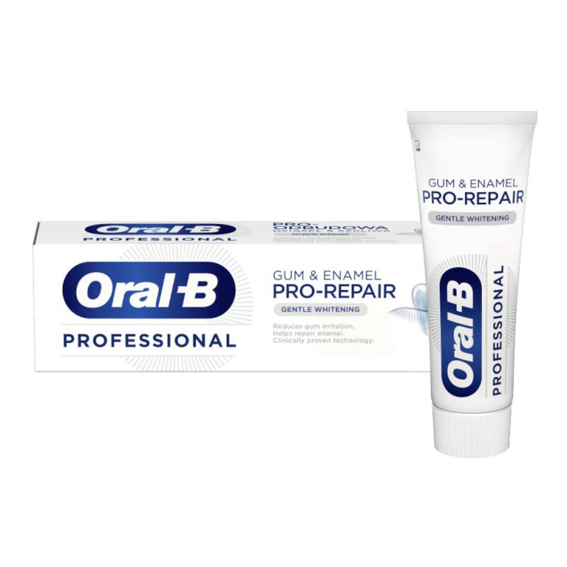 ORAL-B Gum&Enamel PRO-REPAIR Gentle Whitening 75ml - Wybielająca Pasta ...