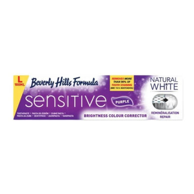 BEVERLY HILLS NATURAL WHITE Sensitive Whitening Expert 75+25ml - wybielająca pasta do zębów wrażliwych, łagodzi ból i delikatnie rozjaśnia szkliwo