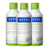 VITIS Orthodontic HAPPYSET 3 x 500ml - zestaw 3 płynów ortodontycznych dla osób noszących aparat ortodontyczny