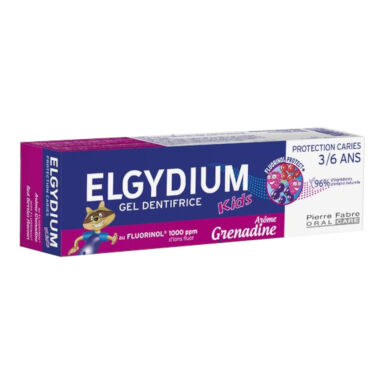 ELGYDIUM Kids Kompleks Fluorinol Protect+ 50ml - pasta dla dzieci od 3 do 6 roku życia o smaku czerwonych owoców