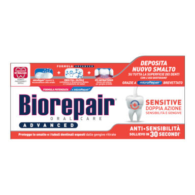BIOREAPAIR Sensitive ADVANCE 75ml - pasta o podwójnym działaniu przeciw nadwrażliwości zębowej E7849