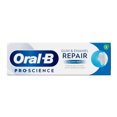 ORAL-B PRO SCIENCE Repair Classic Mint 75ml - pasta do zębów poprawiająca zdrowie dziąseł i naprawiająca szkliwo