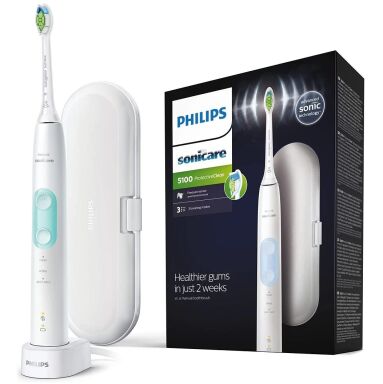 SONICARE Philips 5100 Protective Clean HX 6857/28 WHITE - szczoteczka soniczna do zębów + etui